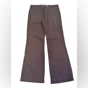 AMERICAN EAGLE Brown Striped Wide Leg Pants